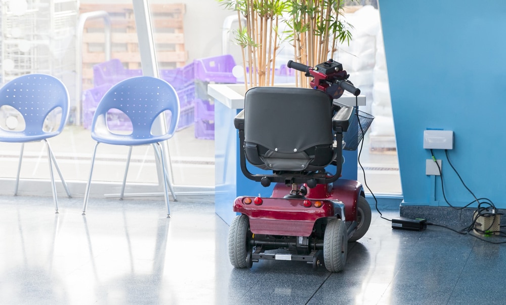 Red Mobility Scooter — Mobility Shop In Tweed Heads, NSW