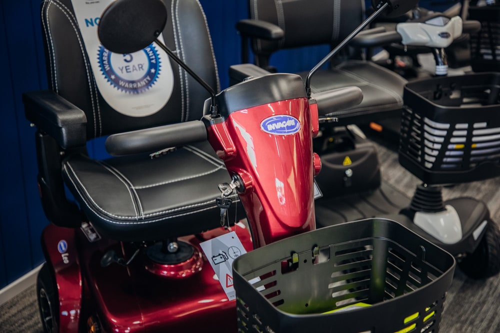 Close-up Of A Quality Mobility Scooter